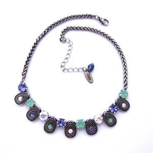 Swarovski Crystal Necklace and Matching Earrings Bohemian Tribal Collection